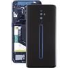 Audiosystem Scocca Cover Back Copri Batteria posteriore Per OPPO RENO2 Z/RENO 2Z CPH1945 CPH1951 con Vetro Fotocamera Ricambio Pari Originale Sostituzione Riparazione Luminous Black Nero