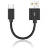 CASNO Cavo USB corto da 10 cm a tipo C Cavo di ricarica ad alta velocità Supporto trasferimento dati per smartphone serie 15 Trasferimento dati ad alta velocità