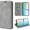 Fertuo Cover per Xiaomi Redmi Note 15 5G / 4G / POCO M8 5G, Custodia a Libro in Pelle Flip Case Portafoglio con Porta Carte, Chiusura Magnetica e Stand [Interna in Silicone Morbido], Grigio