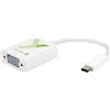Techly 020423 Cavo Convertitore Adattatore da USB-C™ M a VGA F Bianco