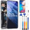ARSSLY OLED LCD Schermo per Samsung S20 Ultra 5G SM-G988 SM-G988U SM-G988N SM-G988B LCD Display Digitizer Touch Schermo Ricambio Assembly con Strumenti (6.9,Nero con Cornice)