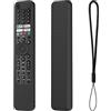 Hesupy Custodia protettiva in silicone per telecomando TV per Sony RMF TX600C TX600P TX600U TX600E TX621P TX621E TX520U TX520P Series Remote Controller Soft Dust Cover con cordino (nero)