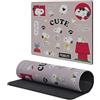 Head Case Designs Licenza Ufficiale Peanuts Motivo Snoopy Grafici 9.84 x 11.81 x 0.12 Inches (250 x 300 mm) - S Tappetino per Mouse E Scrivania da Ufficio per Giochi Tastiera PC