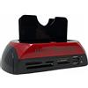VR VETRINEINRETE Vetrineinrete® Docking Station per 2 Hard Disk IDE e Sata 2,5"e 3,5" E-Sata Lettore HD Disco Rigido con hub USB 2.0 Ingresso SD tf xd C58