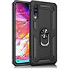 SORAKA Custodia per Samsung Galaxy A70 con anello Custodia Samsung Galaxy A70 Paraurti morbido in TPU Copertura rigida in PC con piastra metallica per il supporto magnetico per auto