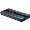Techly 362558 Power Bank Smartphone 10000 mAh 20W USB-C™ 3 Porte Output con Cavo Nero