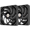 Thermaltake TOUGHFAN 14 Pro - Ventola di raffreddamento PC ad alta pressione statica, controllata PWM, 500~2000 giri/min, flusso d'aria 70,8 CFM, cuscinetto idraulico Gen.2 da 140 mm, ventola per
