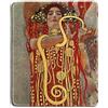 dealzEpic - Tappetino per mouse artistico - Tappetino per mouse in gomma naturale con famosa pittura artistica di Hygeia (donna con serpente) di Gustav Klimt - bordi cuciti - 24,1 x 20,1 cm