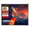 CELEXON Leinwand Rollo Economy 300x225 | Schermo proiettore 4K Full HD retrattile manualmente per home cinema e ufficio, per montaggio a parete o a soffitto
