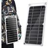 Nybhyjka Pannello Solare USB, Pannello Solare Pieghevole 5V 6W per Campeggio, Caricabatterie Piegevoli con Moschettone e Tipo C per Campeggio, Telefoni, Laptop e Pompe