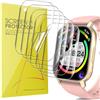 Blueshaweu 6 Pezzi Pellicola Compatibile per aycy/Csasan/Poounur ‎Smartwatch Y6 1,85, Pellicola Protettiva per Y6 1,85, Sensibile al Tatto, Senza Bolle, HD Trasparente TPU Film (Trasparente)