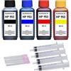 Patronenprofis Kit di ricarica 4 x 100 ml d'inchiostro per cartucce HP 953 (XL) nero, ciano, magenta, giallo