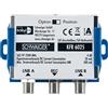 SCHWAIGER -KFR6025 531 - DiSEqC 1.0 Interruttore | F Femmina | distribuito 2 LNB universali su 1 partecipante | Passaggio DC | DC | Collegamento di commutatori possibili | Argento