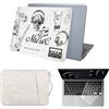 HLAAJJX Cover per MacBook Pro 14 M5 M4 M3 M2 M1 Pro Max 2021-2025 A3434 A3112 A3185 A3401 A2918 A2992 A2779 A2442,Custodia Rigida & Laptop Borsa & Tastiera Cover,Musica Del Teschio