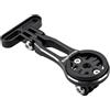 ROCKBROS Supporto per computer da bicicletta, regolabile, in alluminio, compatibile con Garmin, Bryton, Wahoo Go Pro