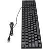 Ghzste K1800 Keyboard da Gioco Cablato USB 104 Tasti, Lingua di Minoranza, Tastiera Russa, Cavo da 4,9 Piedi, Design Ergonomico per Lo Studio di Ufficio (Russo)