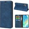 Fertuo Cover a Libro con Porta Carte per Samsung Galaxy A17 5G / 4G, Blu | Antiurto Portafoglio in Pelle, Custodia con Chiusura Magnetica, Supporto, Case Interno Silicone, Sottile Leggero, Antiscivolo