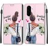 KENHONER Custodia per Samsung Galaxy A56, ragazza | Portafoglio Pelle PU, Magnetica, Resistente Agli Urti, Scomparto Carte Credito, Pieghevole, Flip Libro, Motivo