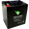 ANFEL Batteria ricaricabile al piombo 12V 5.2Ah 5Ah per UPS APC alimentazione di emergenza allarme lampade 90 x 70 x 101 mm