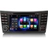 erisin Android 14 4+64GB 8 Core Autoradio Carplay GPS Navigatore per Mercedes Benz E/CLS Classe W211 W219 Android Auto Bluetooth 5.0 WiFi SWC A2DP GPS Navigatore Auto DVD IPS Touchscreen