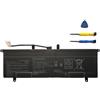 HUBEI C41N1901 Batteria per computer portatile compatibile con Asus ZenBook Duo UX481 UX481F UX481FL UX481FA UX481FAY UX481FLY UX4000F UX4000FL UX481FA-BM021R UX481FA-DB71T BM049T Series (15.4V 70Wh)