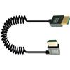 Zqxnt Cavo HDMI corto 8K compatibile con cavo a spirale 48Gbps ad alta velocità maschio a maschio 2.1 Supporta @60Hz 4K a 120Hz per fotocamera Cavo compatibile HDMI ad alta velocità