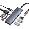 Baseus Hub 7in1 Baseus UltraJoy, USB-C - HDMI, 3xUSB 3.0, PD, SD/TF (grey)