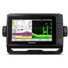 Garmin ECHOMAP UHD 72Cv, Chartplotter touch-screen a chiave assistita da 7 pollici con mappa di base mondiale