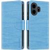 Shantime Custodia Portafoglio in Pelle Compatibile con TCL NxtPaper 70 Pro 5G, Cover Colorata Flip con Portacarte, Chiusura Magnetica Protettiva(Azzurro Chiaro)