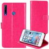 TienJueShi Rosa Premium Retro Stand Portafoglio TPU Silicone Telefono Caso per Doogee N20 6.3 inch in Pelle Case Copertina Custodia Protettiva Cover