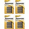 PANASONIC Confezione da 4 blister da 4 batterie alcaline Power Bronze LR6 AA 1,5 V
