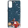 Mixroom - Cover Custodia Back Case In TPU Silicone Morbida Per Oppo Reno 12 PRO 5G Fantasia Babbo Natale E La Renna U867