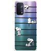 LA CASA DE LAS CARCASAS Custodia per OPPO A54 5G - OPPO A74 5G ufficiale Peanuts Snoopy Stripes Trasparente per proteggere il tuo cellulare Cover OPPO in silicone flessibile