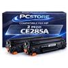 PcStore CE285A 2 Toner Compatibili HP CB435A CB436A 85A Nero per Stampanti LaserJet P1102 P1102W M1132 M1212nf M1217nfw P1005 P1006
