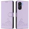 MOJIA Cover per Oukitel C58 PRO/Oukitel C58, Custodia Portafoglio in Pelle PU Premium, Custodia a Libro per Telefono con Porta Carte con Funzione Antifurto RFID. Viola