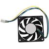 RETYLY 70 x 70 x 15 mm 12V 4 Pin PWM Computer PC Case Cooler Cooling Fan Nero