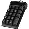 VBESTLIFE Tastiera tastierino numerico, 1,5 m/5 FT USB cablata 19 tasti digitale tastiera digitale pad plug and play per computer portatile desktop PC