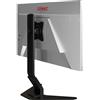Duronic DM12D1 Supporto da scrivania per 1 monitor 17" - 27" staffa supporto monitor/schermo da tavolo VESA MAX 100 x 100mm struttura in acciaio base in metallo battuto portata 8kg