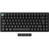 Keychron K2 HE Tastiera meccanica con effetto Hall al 75%, connessione Bluetooth 5.2, wireless 2,4 GHz, interruttori magnetici, hot-swap, retroilluminazione RGB, Keycaps ABS - layout italiano ISO