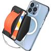 Sinjimoru [2022 Updated iPhone 14 Magnetic Phone Wallet for MagSafe, iPhone Card Holder with Cell Phone Kickstand & Phone Grip Strap for iPhone 12 13 14 Series. M-Bgrip