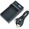vhbw caricatore USB-C compatibile con Canon BP-970, BP-970G, BP-975 per camera + cavo USB-C + LED