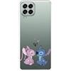 LA CASA DE LAS CARCASAS Custodia per Samsung Galaxy M33 5G ufficiale di Lilo & Stitch Angel & Stitch Bacio Trasparente per proteggere il tuo cellulare Cover Samsung in silicone flessibile con licenza ufficiale Disney