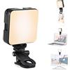 Andoer Luce per Selfie Con Clip Professionale Luce Video Luce Selfie per Telefono Luce per Foto Video Light Mini Luce Video Dimmerabile 2500K-6500K Luce Fotografica per iPhone iPad Laptop Fotocamera