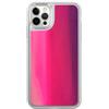 Tivenfezk Nadoli Luminoso Sabbie Mobili Liquido Cover per iPhone 14,Fluorescente Bagliore al buio Luminosa Custodia Brillantini Trasparente Bling Case Bumper,Viola