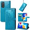 Fertuo Cover per Xiaomi Redmi Note 11 / Redmi Note 11S 4G, Custodia Portafoglio a Libro in Pelle Flip Cover con Porta Carte, Chiusura Magnetica [Mandala] Case Antiurto per Redmi Note 11S 4G, Blu
