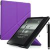 CCOO Custodia A Righe Incrociate per Kindle Oasis (10ª Generazione, Modello 2019 e 9ª Generazione, Modello 2017) - Custodie Sottile Pieghevole per Supporto Fold con Auto Sonno/Sveglia