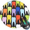 ZUIDSYI Tappetino per mouse con denti dentali, tappetino per mouse per scrivania, bordo cucito con base in gomma antiscivolo, tappetino per mouse da gioco per computer portatile, casa e ufficio