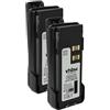 vhbw 2x batteria compatibile con Motorola DP4800, DP4800e, DP4601e, DP4801 radio (3000mAh, 7,2V, Li-Ion) + clip