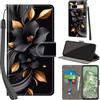 PHINIENLAND Cover per Google Pixel 8A Case PU Pelle Custodia [Kickstand] [Chiusura magnetica] [Slot per Schede], Portafoglio Flip Custodia per Pixel 8A,Fiori