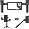 Freewell Genius Rig Cage per iPhone 16 Pro - Installazione senza attrezzi, impugnature multifunzionali per treppiede e monopiede, telecomando Bluetooth